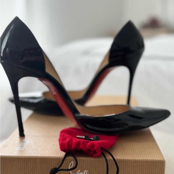 Christian Louboutin Iriza 100mm Heels Patent Leather - Picture 8 of 10